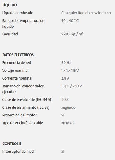 96781220 / Motobomba Sumergible 0.5Hp Unilift Cc7 Plast