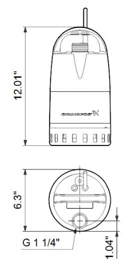 96781220 / Motobomba Sumergible 0.5Hp Unilift Cc7 Plast
