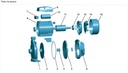 Acm75  / Motobomba Centrifuga 1Hp 1F  110/220V Acm75  leo