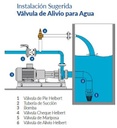 HNVA025 / Valvula de Alivio 1" 30-200PSI Helbert
