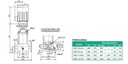 Motobomba Multietapas V 7.5Hp 220 440V 3F 1.25X1" Barnes Vse 5 22-75