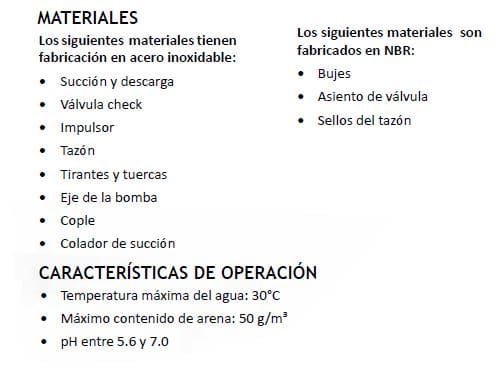 Bomba Lapicero 5Hp Sin Motor 3" Altamira Kor6 R50-4
