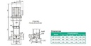 Motobomba Multietapas V 25Hp 220-440V 3F 3X3" Barnes Vse 32 6-250 Hf
