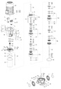 Motobomba Multietapas V 30Hp 220-440V 3F 4X4" Barnes Vse 64 3-300 Hf