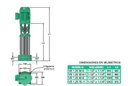 Motobomba Multietapas V 6.6Hp 220-440V 3F 1.5X1.25" Barnes Ve 1.25 60-8