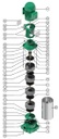 Motobomba Multietaspas V 5Hp 220V 1F 1.5X1.25" Barnes Ve 1.25 50-6-1 Ce