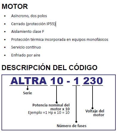 Motobomba Centrifuga 1Hp 220V 1F 1.5X1.5" Aqua Pak Altra10-1230