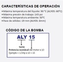 Motobomba Centrifuga 0.5Hp 220V 1F 1.25X1" Aqua Pak Aly05-1230