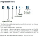 35FA10S4-PE / Motobomba Franklin Lapicero Sola 4" 35GPM 10HP 42Et.