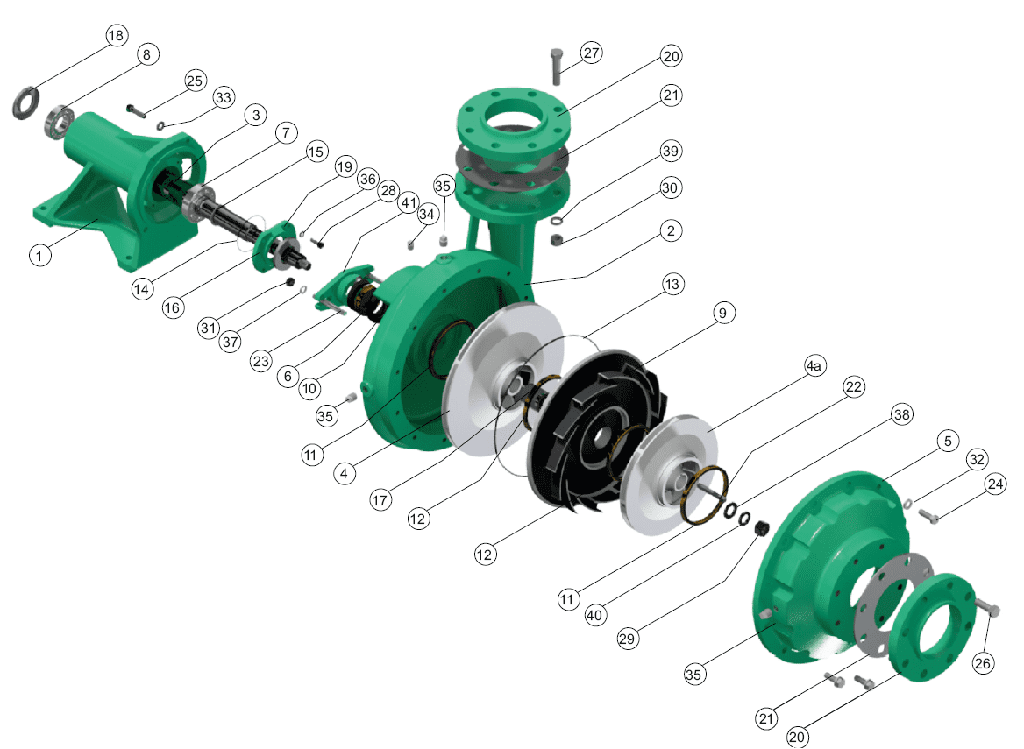 Motobomba Centrifuga Eje Libre 4X4" Barnes Qu 4-2