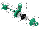 Motobomba Centrifuga Eje Libre 4X4" Barnes Qu 4-2