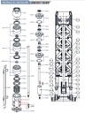 150SSI30F66-1963 / Motobomba Franklin Lapicero Sola 6" 150GPM 30HP 19Et.