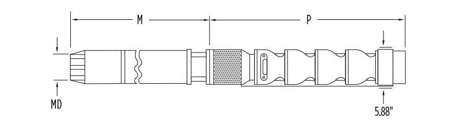 100STS10D6X-0664 / Motobomba Franklin Lapicero 6" 100GPM 10HP 6Et.