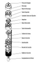 100STS10D6X-0664 / Motobomba Franklin Lapicero 6" 100GPM 10HP 6Et.