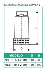 Motobomba Sumergible 1Hp 110V 1F 1" Barnes Nse 1 10-1-2-110 Hf