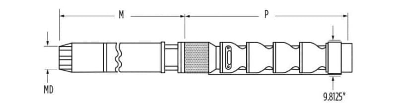 1200STS60D9B-0166 / Motobomba Franklin Lapicero 9" 1200GPM 60HP 1Et.