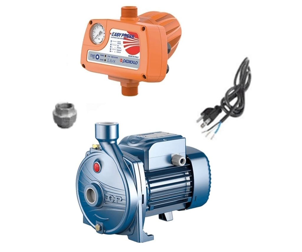 Equipo de Presión 1 Bomba Cpm620 1Hp 110V 1F con Regulador Electrónico de Presión Easypress Pedrollo Easypump