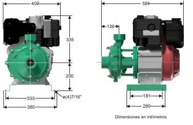 Motobomba Centrifuga 11Hp Diesel 2X2" Barnes Hd 2 110-2 Ld