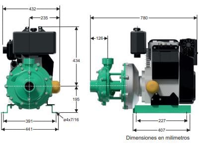 Motobomba Centrifuga 19Hp Diesel 2X2" Barnes Hd 2 190-2 Ld-E