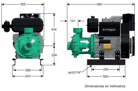 Motobomba Centrifuga 28Hp Diesel 3X3" Barnes Hd 3 280-2 Ld-E