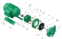 Motobomba Centrifuga 2Hp 220-440V 3F 2X1.5" Barnes Ge 1.5C 20-4