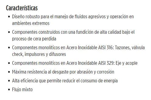 970FS50S10H-0186 / Motobomba Franklin Lapicero 10" 970GPM 50HP 1HEt.