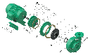Motobomba Centrifuga 10Hp 220-440V 3F 4X3" Barnes Ge 3C 100-4
