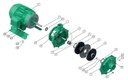 Motobomba Centrifuga 15Hp 220 440V 3F 2X2" Barnes He 2 150-2