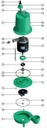 Motobomba Sumergible 1Hp 220V 1F 3" Barnes Nhe 3 10-1-2-220