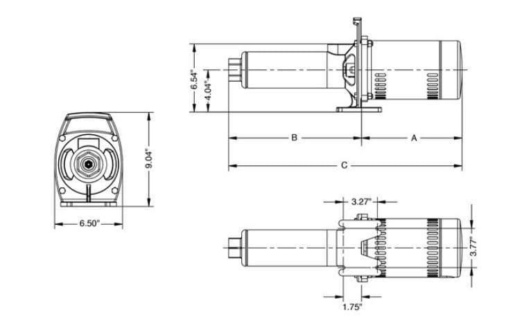 15BT1S4-PE / Motobomba Franklin Multietapa Sola 15GPM 1HP 8Et. / 1x1"