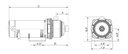 30FMH07S2-T / Motobomba Franklin Multietapa 30GPM 0,75HP 2Et. 208-230/460V 3F / 1,25x1"