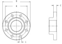 100-065-200-BF-IM219 / Motobomba Franklin Centrifuga Eje Libre / 4x2.5”