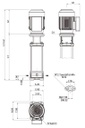 3CVI8T-60C3T3 / Bomba Multietapa Vertical 3Hp 3F 220V Franklin