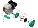 Motobomba Centrifuga 15Hp Gasolina 2X1.5" Barnes Gg 1.5B 150 Hf