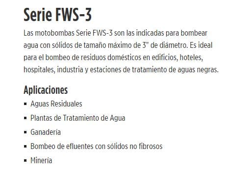 7.5FWS4603-0403 / Motobomba Franklin Sumergible 7,5HP / 460V 3F / 4"