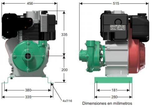 Motobomba Centrifuga 11Hp Diesel 1.5X1.25" Barnes Gd 1.25B 110 Ld