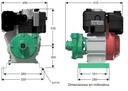Motobomba Centrifuga 11Hp Diesel 1.5X1.25" Barnes Gd 1.25B 110 Ld