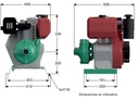 Motobomba Centrifuga 10Hp Diesel 2X1.5" Barnes Gd 1.5B 100 Hf