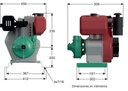Motobomba Centrifuga 11Hp Diesel 2X1.5" Barnes Gd 1.5B 110 Ld