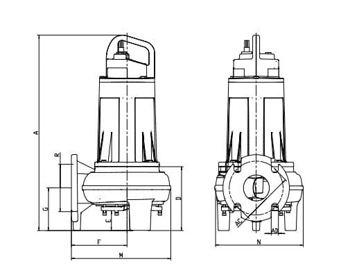 1FWS2303-03025 / Motobomba Franklin Sumergible 1HP / 230V 3F / 3"