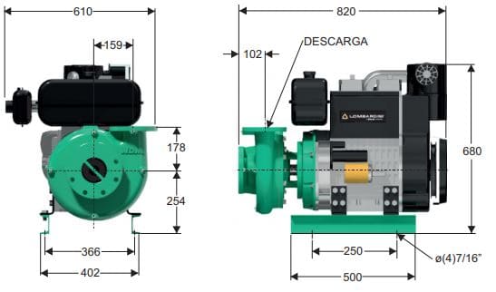 Motobomba Centrifuga 28Hp Diesel 4X3" Barnes Gd 3 C 280 Ld-E