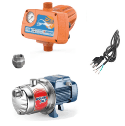 Equipo de Presión 1 Bomba Plurijetm4/80 0.85Hp 220V 1F con Regulador Electrónico de Presión Easypress Pedrollo Easypump