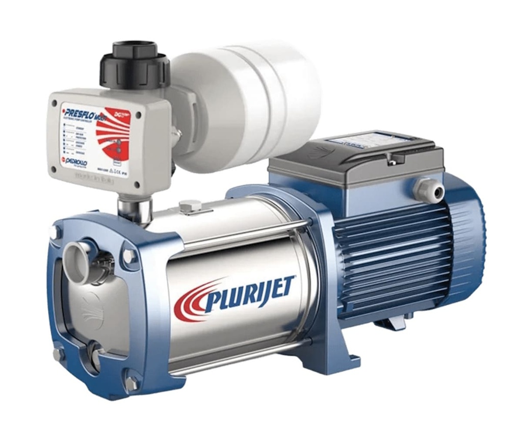 Equipo de Presión 1 Bomba Plurijetm6/90 2Hp 220V 1F con Regulador Electrónico de Presión Presflo Multi Pedrollo Multipump