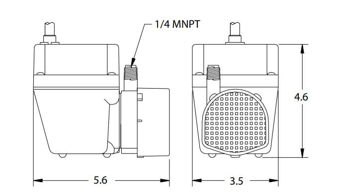 Motobomba Sumergible 1/40Hp 115V 1F 0.25" Little Giant 2E-38N