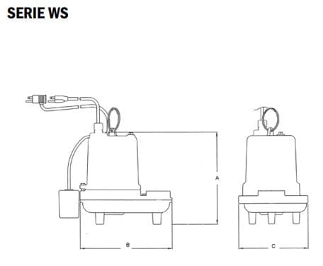 WS50AM / Bomba  Little Giant Sumergible 1/2 HP / 1F 220V