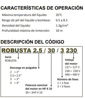 Motobomba Sumergible 7.5Hp 220V 3F  2" Aqua Pak Robusta2/75/3230