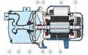 Motobomba Autocebante Jet 1.5Hp 110-220V 1F 1X1" Pedrollo Jcrm2A