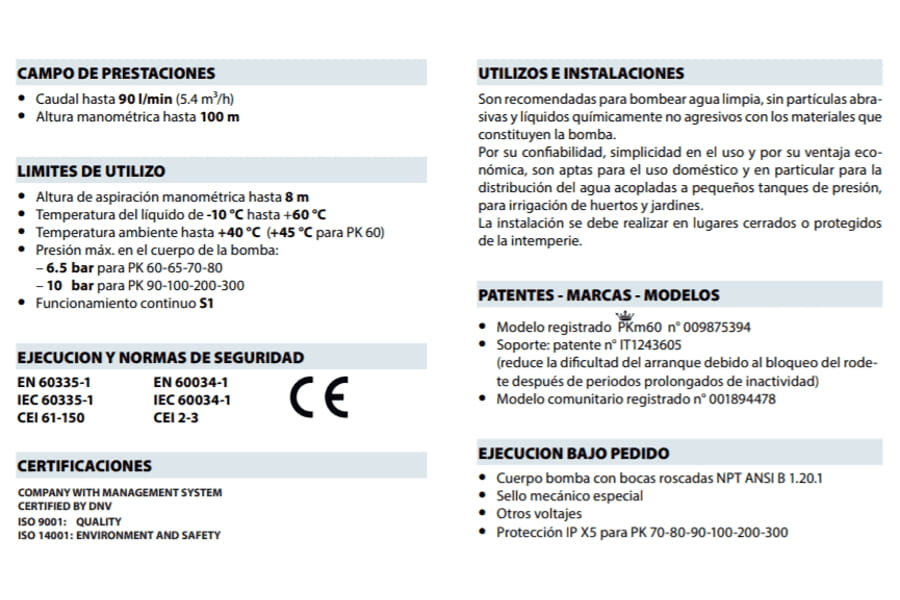 Equipo De Presión 1 Bomba PKm60 0.5Hp 110V 1F Con Regulador Electrónico De Presión Easypump-Ep I Pedrollo