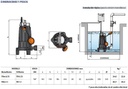 Motobomba Sumergible 1.5Hp 220V 1F 1.25" Pedrollo Tritus-Trm1.1