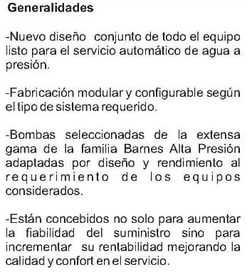 Equipo de Presión 2 Bombas 3Hp 50-70Psi con Tablero de Control 1 Tanque Membrana 200Lts Barnes Apt2-He 1,5-30-201